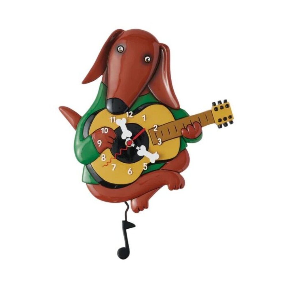 NWT Barkoustic Dachshund Clock.